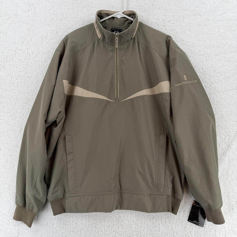 Gear For Sports Jacket Mens‎ Large Green Hawaii Prince Golf Club Quarter Zip